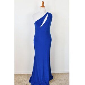 Club L London Up All Night Royal Blue One Shoulder Formal Dress - 14